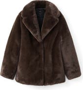 MANGO Faux Fur Coat