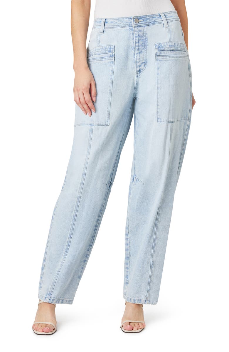 Habitual Seamed High Waist Ankle Barrel Leg Jeans, Main, color, 