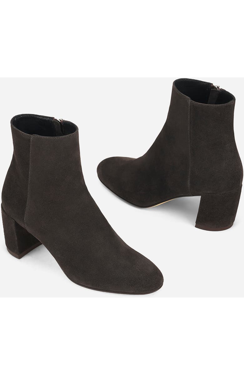 AGL Lynn Water-resistant velour Bootie, Alternate, color, Charcoal