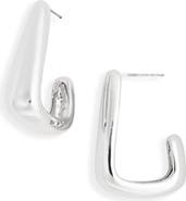 Leith Angular Hoop Earrings