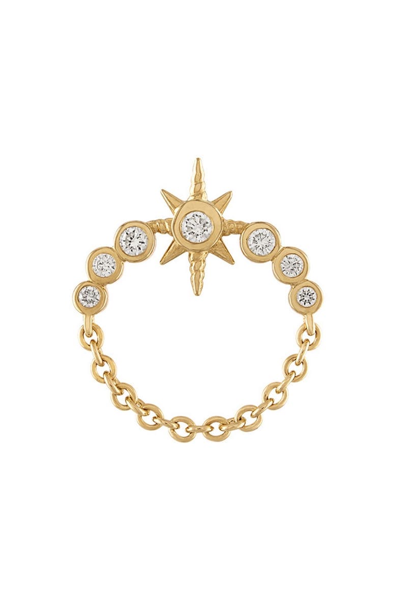 Orbit Gold Diamond Stud Earrings, Main, color, DIAMOND