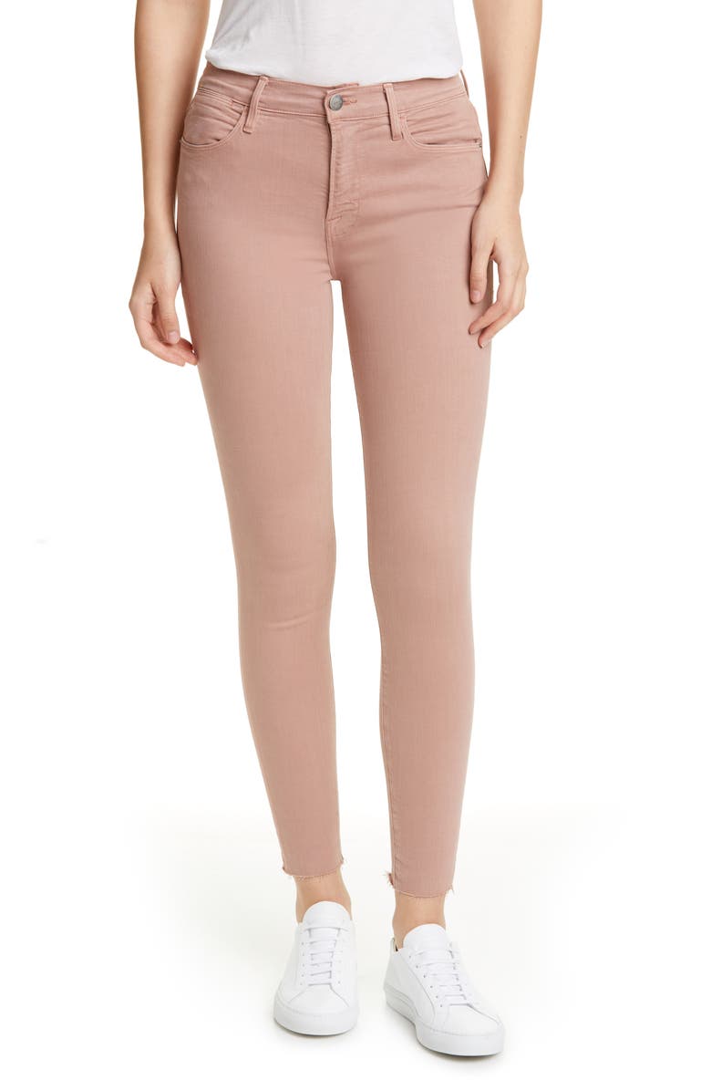 FRAME Le High Raw Edge Ankle Skinny Jeans, Main, color, 