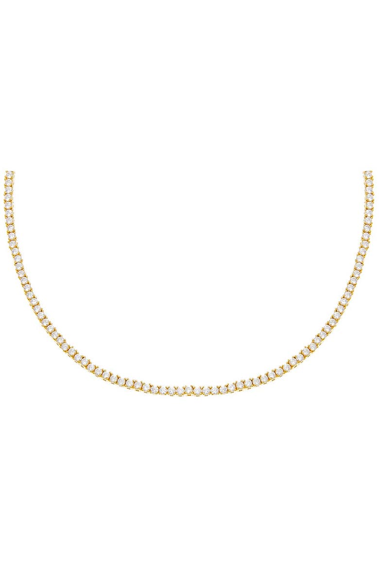 CZ Tennis Choker, Main, color, Gold - 3 MM