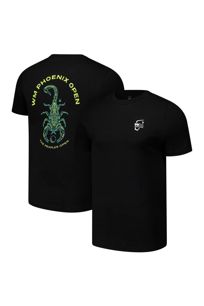 Unisex Flomotion Black WM Phoenix Open Scorpion T-Shirt, Main, color, Black