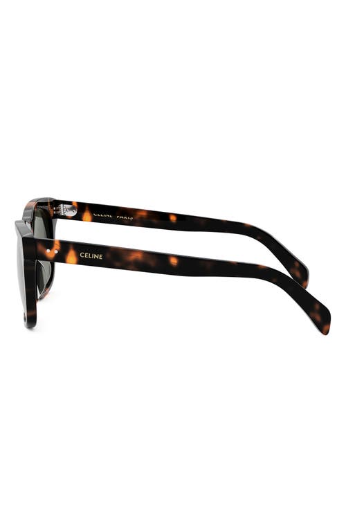 Celine Triomphe 54mm Square Sunglasses In Green