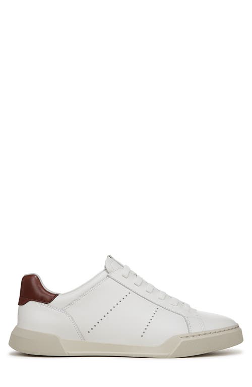 Vince Mercer Slip-on Sneaker In White/brick Red