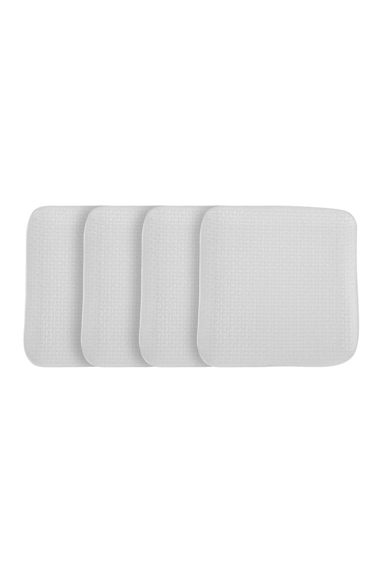 Olivia Stoneware 4-Piece Salad Plate Set, Main, color, White
