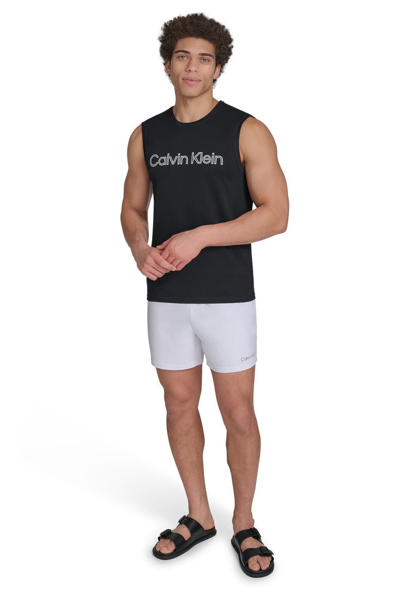 Logo Sleeveless UPF 40+ Rashguard, Alternate, color, BLACK
