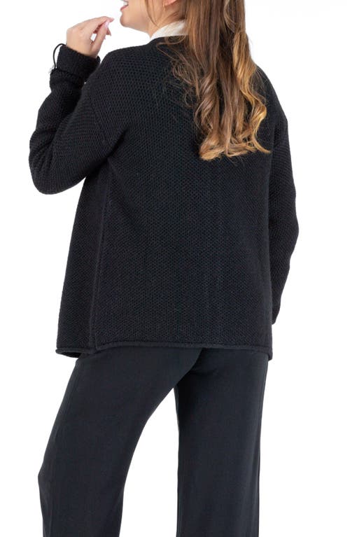 Cache Coeur Abelha Knitted Maternity Cardigan In Black
