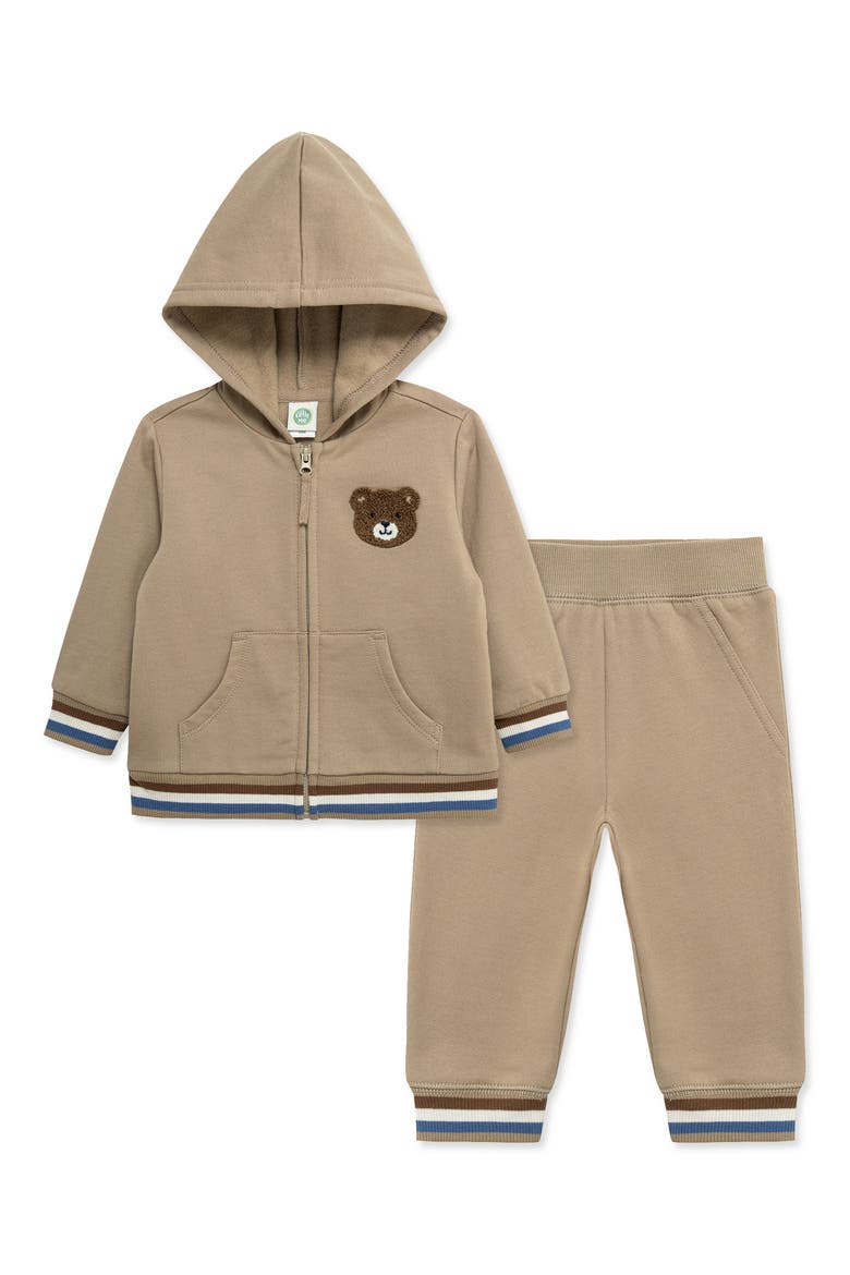 Kids' Bear 2-Piece Hoodie Set, Alternate, color, TAN