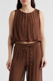 DELUC Strada Bubble Sleeveless Top