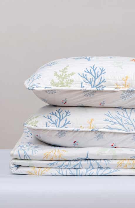 Woven & Weft Colorful Coral Quilt Set