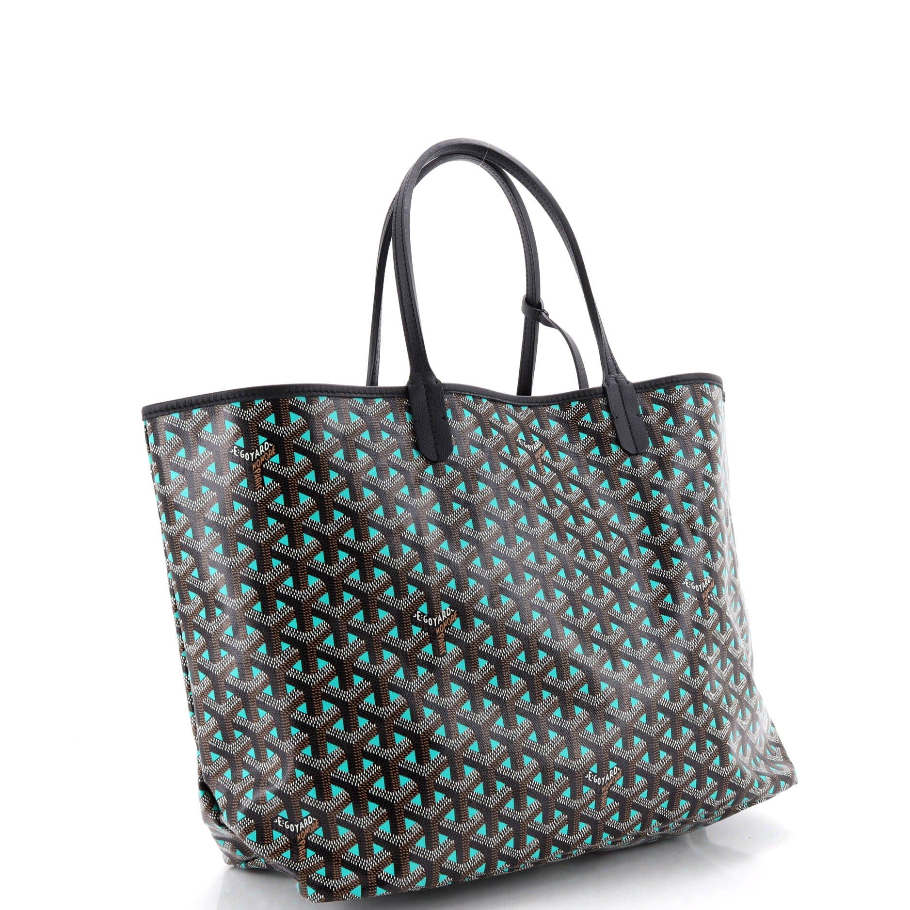 Saint Louis Tote Claire Voie Coated Canvas PM, Alternate, color, Green