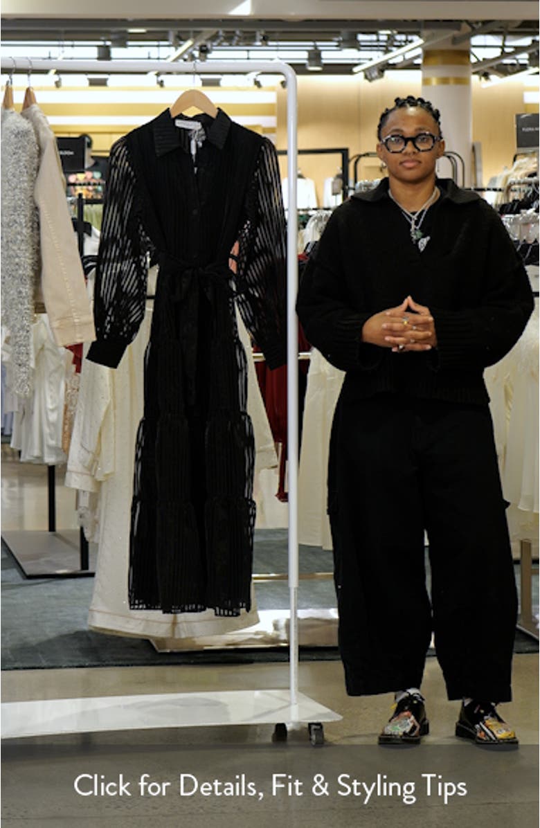 Neve Long Sleeve Tiered Shirtdress, sales video thumbnail