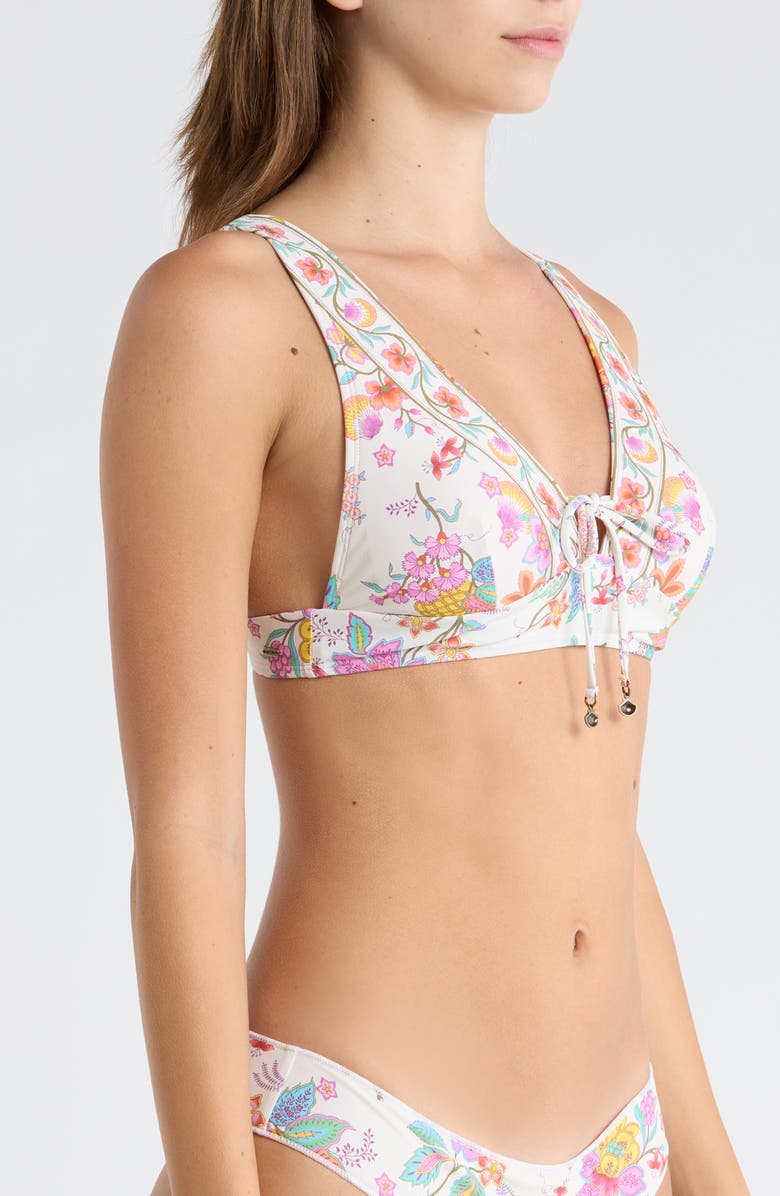 Rip Curl Half Moon Bay Bikini Top, Alternate, color, Bone