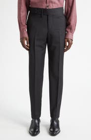 ISAIA Unito Wool & Mohair Slim Leg Pants