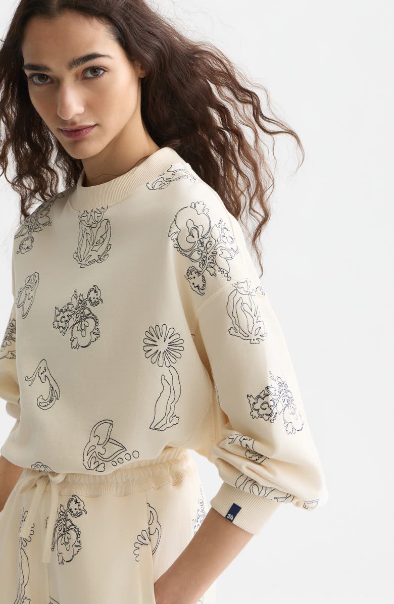 Scotch & Soda Embroidered Sweatshirt, Alternate, color,