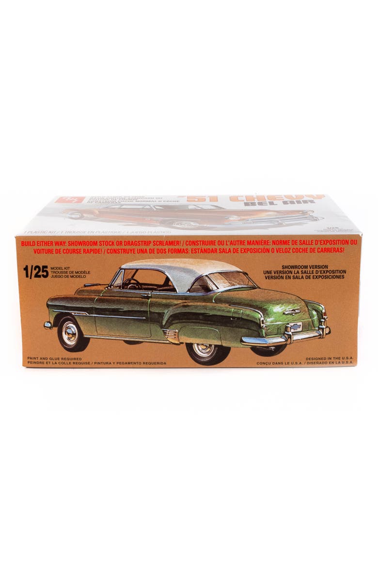 1951 Chevy Bel Air 2In1 Retro Deluxe Model Kit 1 to 25 Scale, Alternate, color, Multicolored