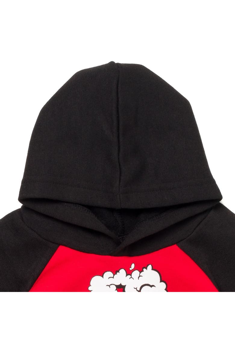 Fleece Hoodie, Alternate, color, Thomas Red Black