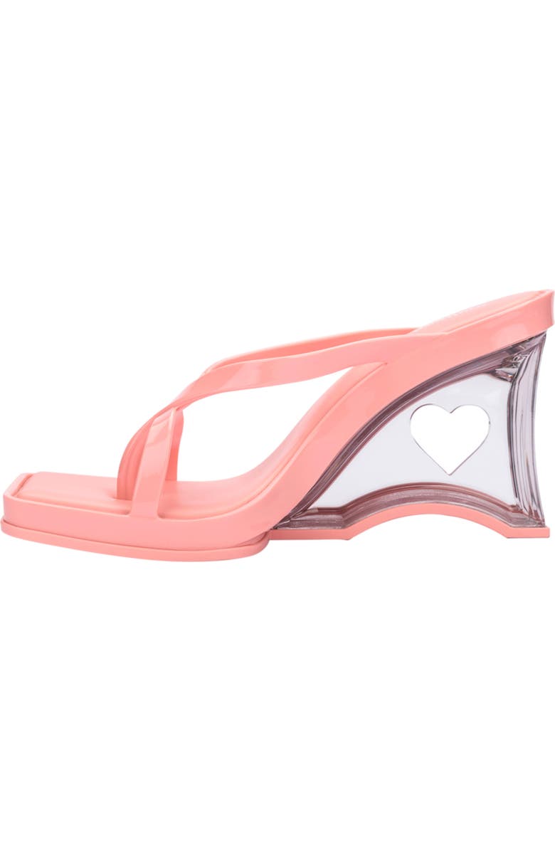 Melissa Strappy Wedge Sandal, Alternate, color, Pink/ Clear