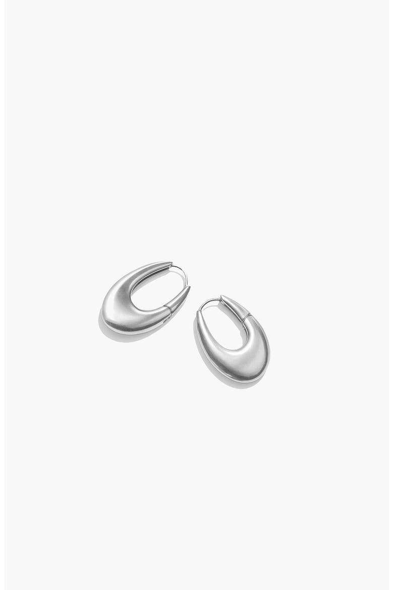 Eclipse Mini Hoops in Silver, Main, color, Silver