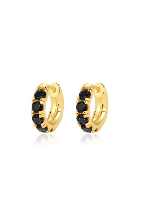 Daniela Huggie Hoop Zirconia Earrings