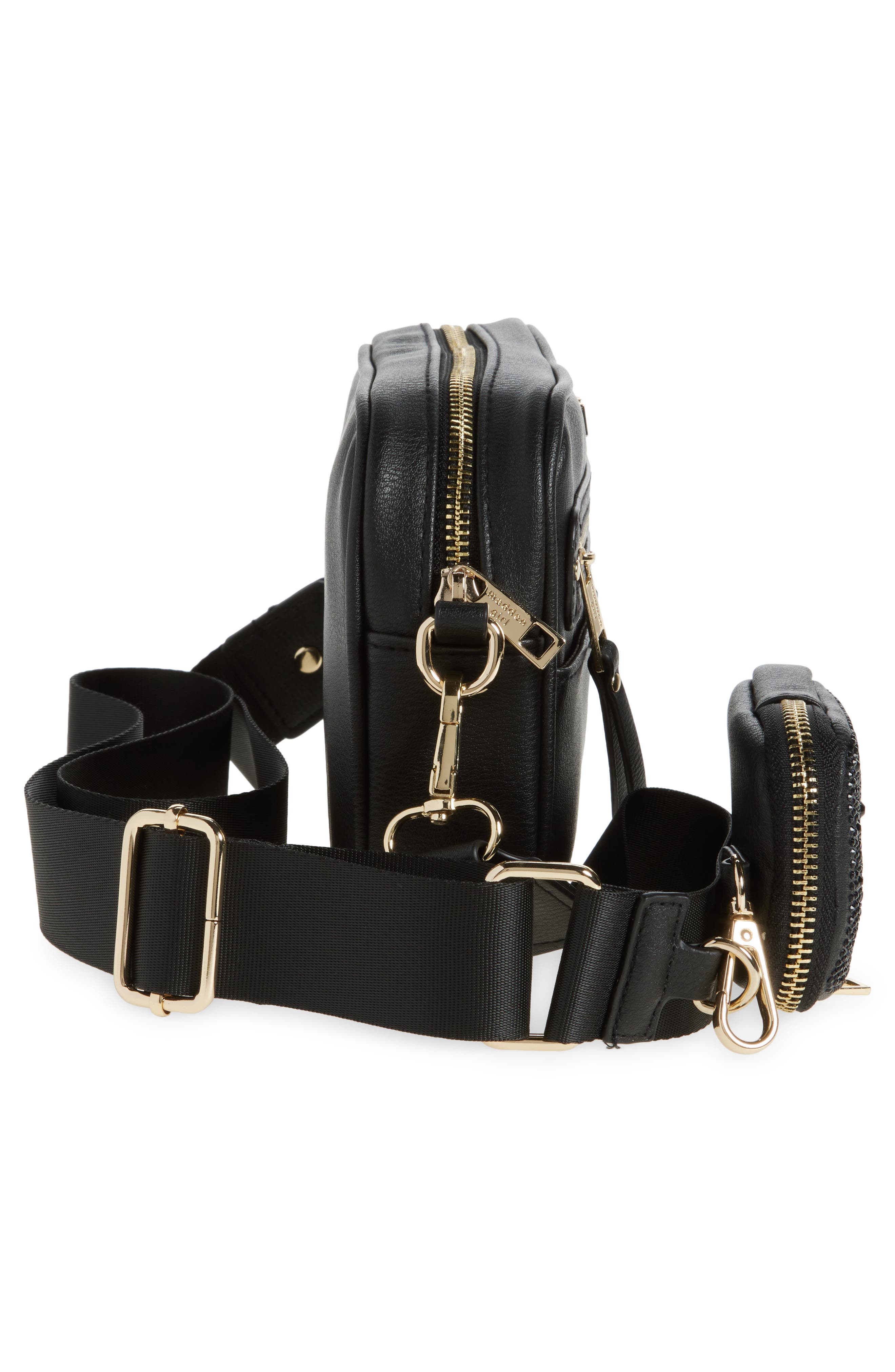 Madden Girl Camera Crossbody Bag with Pouch, Alternate, color, 