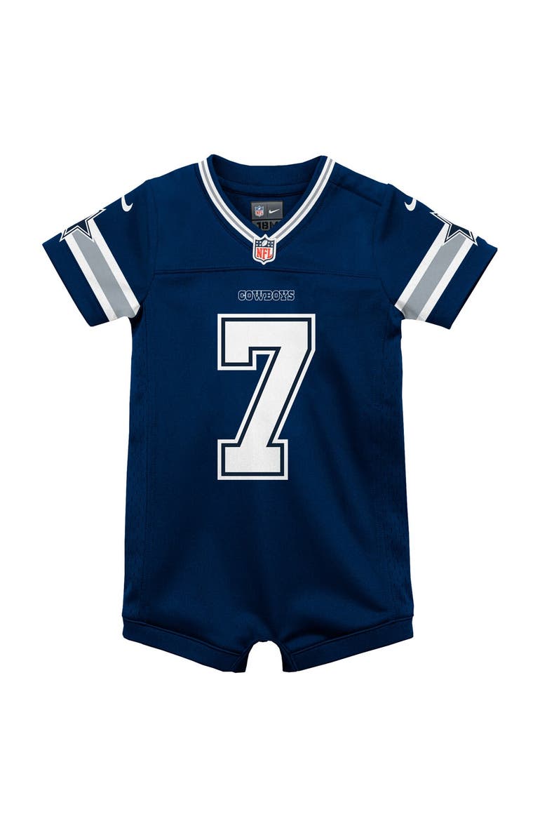 Infant Nike Trevon Diggs Navy Dallas Cowboys Game Romper Jersey, Alternate, color, Navy