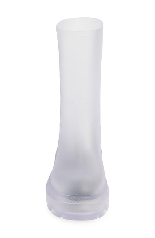 Off-white Reboot Dollar Rain Boot In Transparent - White