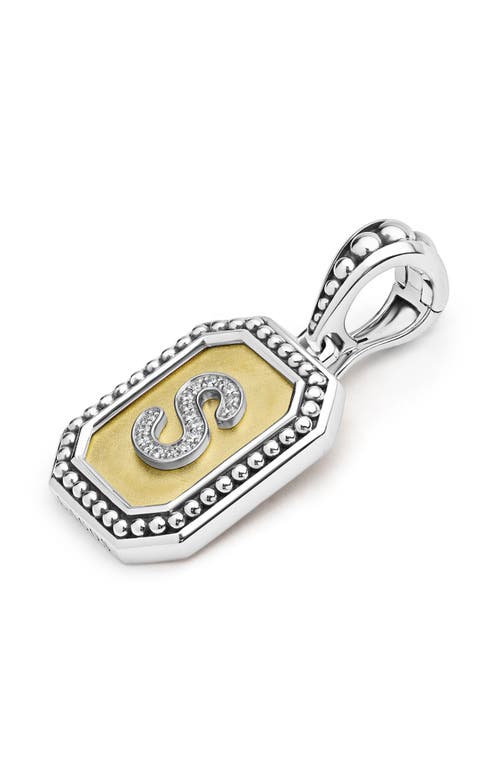 Lagos Signature Caviar Initial Enhancer In Two-tone S
