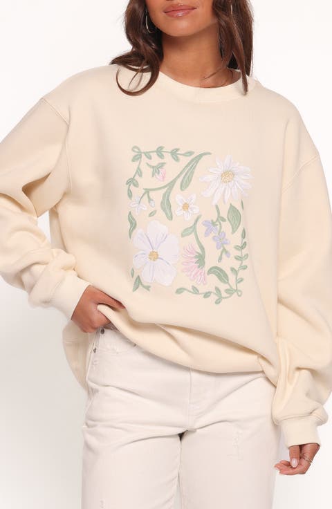 Flower Garden Graphic Sweatshirt