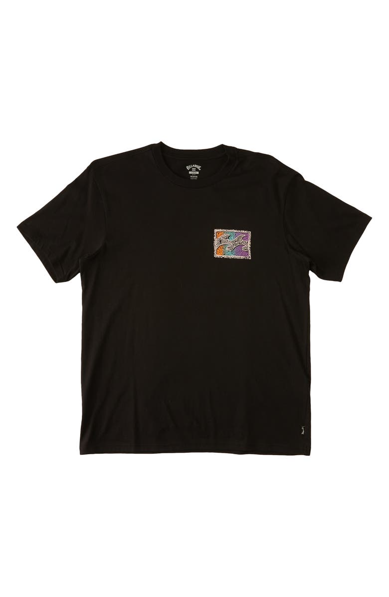 Billabong Kids' Crayon Wave Graphic T-Shirt, Main, color, 