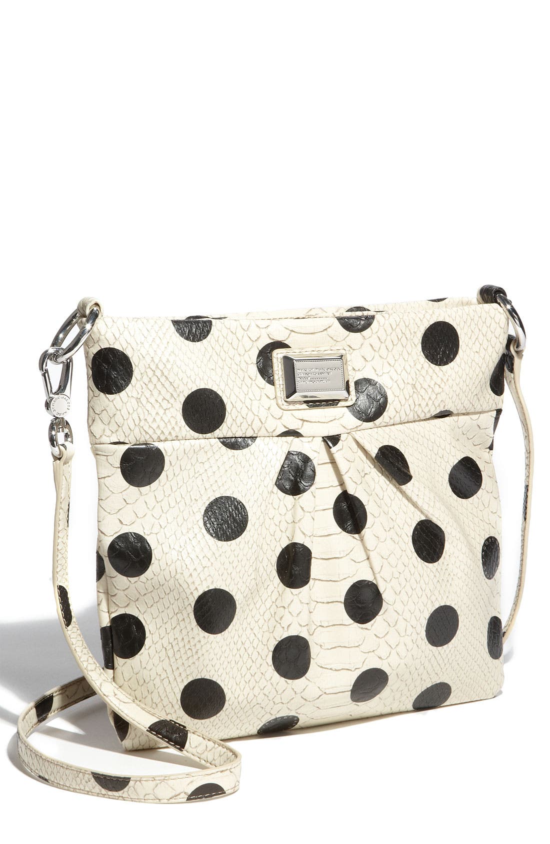 MARC BY MARC JACOBS 'Dotty Snake - Sia' Faux Leather Crossbody Bag, Main, color, LINEN DOT MULTI