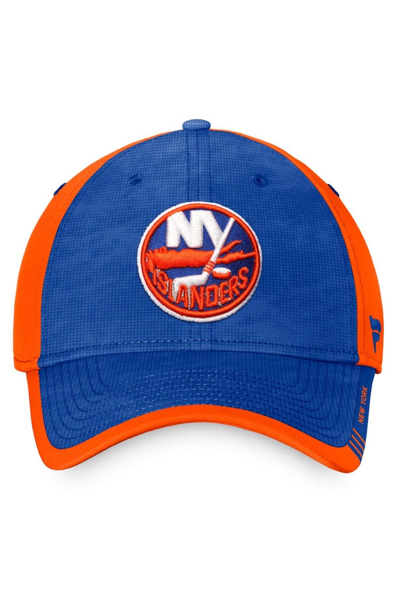 Men's Fanatics Branded Royal/Orange New York Islanders Authentic Pro Rink Camo Flex Hat, Alternate, color, Royal