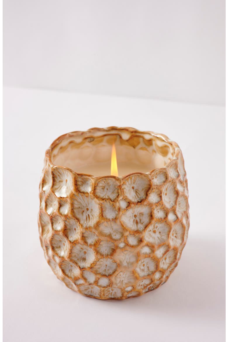 Small Honeycomb Scented Candle, Main, color, TONKA AND TOBACCO LEAF