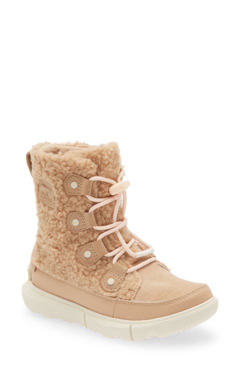 Kids' Explorer Faux Shearling Waterproof Boot (Little Kid & Big Kid)