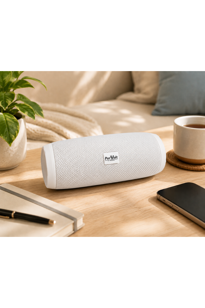 Wireless Speaker - The Power Player, Alternate, color, White
