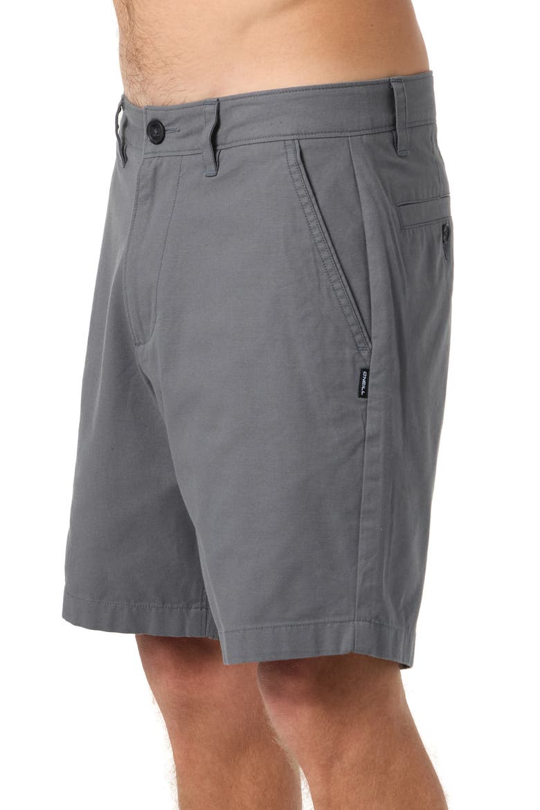Jay Stretch Cotton Shorts, Alternate, color, DARK SHADOW