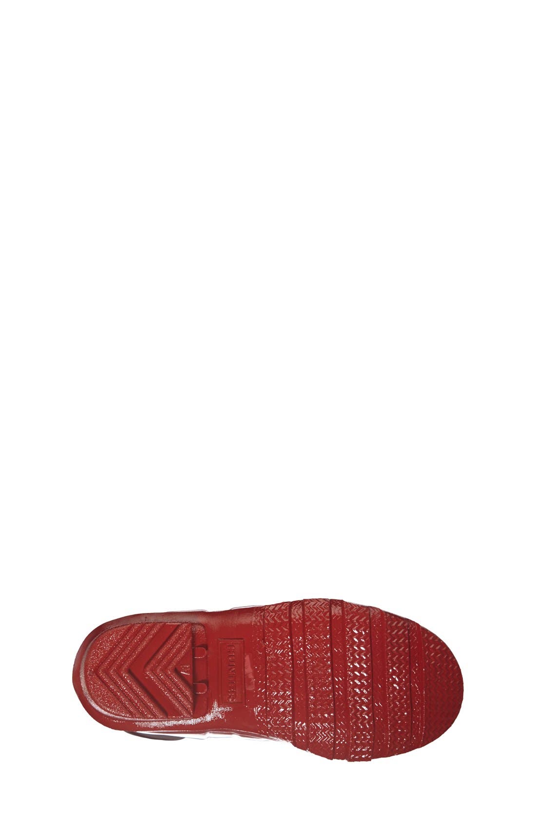 Hunter Kids' Original Gloss Waterproof Rain Boot, Alternate, color, Military Red