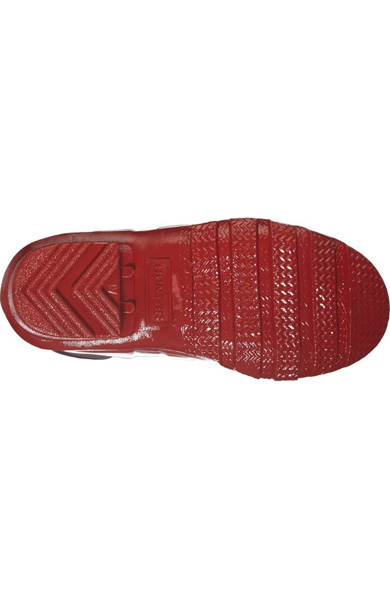 Hunter Kids' Original Gloss Waterproof Rain Boot, Alternate, color, Military Red