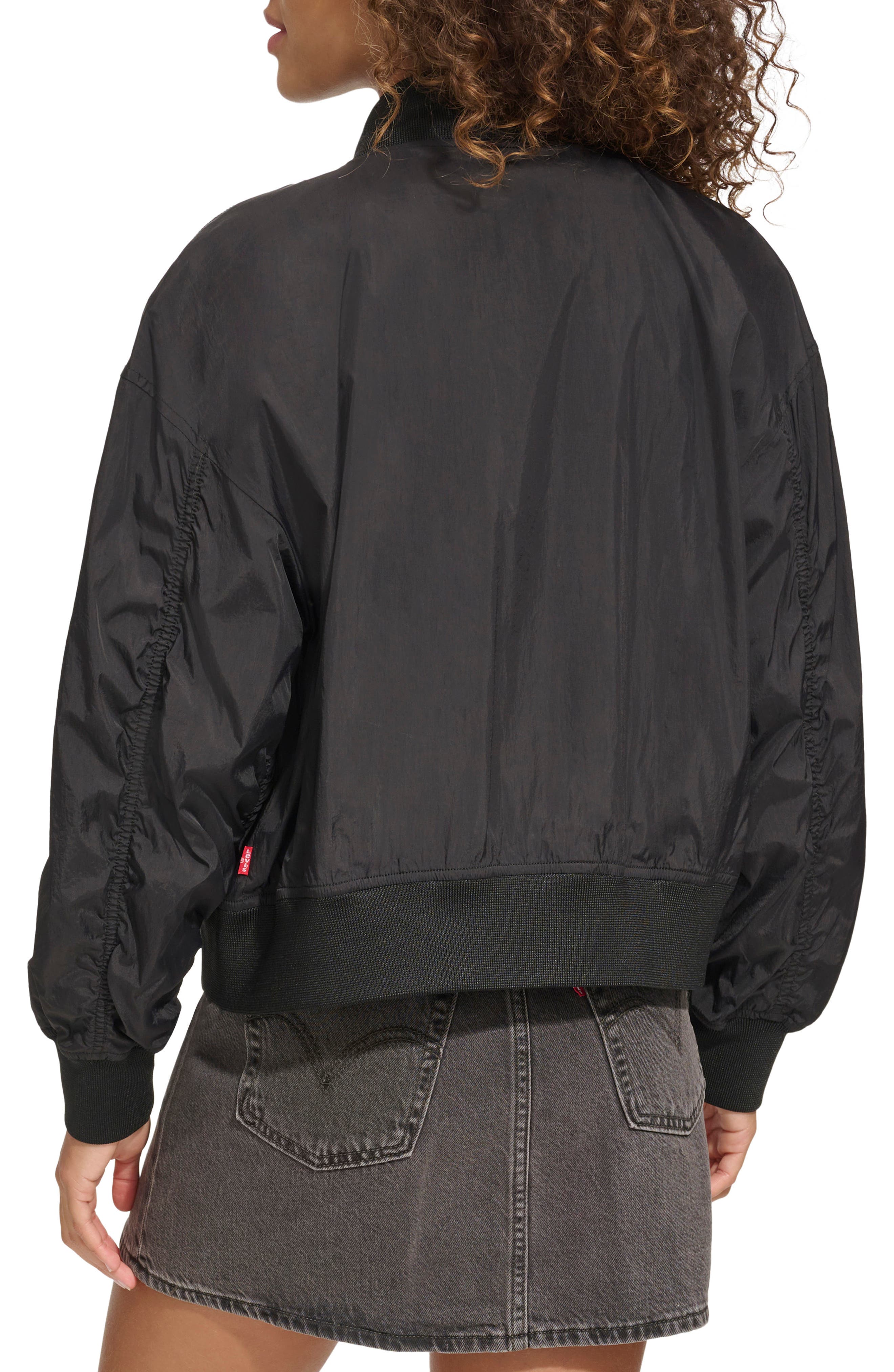 Techy Nylon Bomber Jacket - image 2