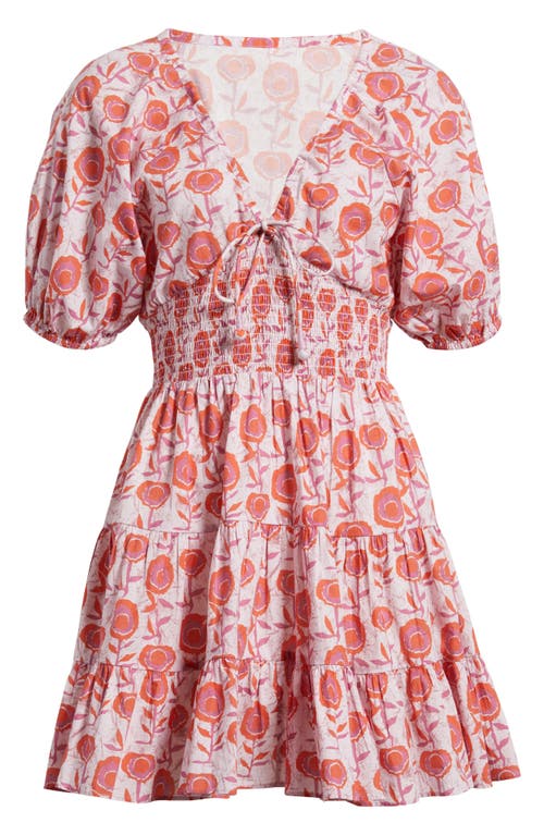 Saylor Greyson Puff Sleeve Cotton Mini Sundress