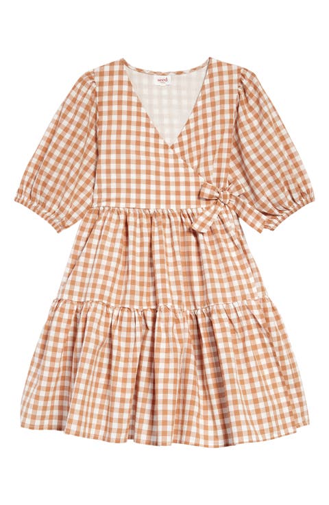 Kids' Gingham Check Tiered Dress (Toddler, Little Girl & Big Girl)