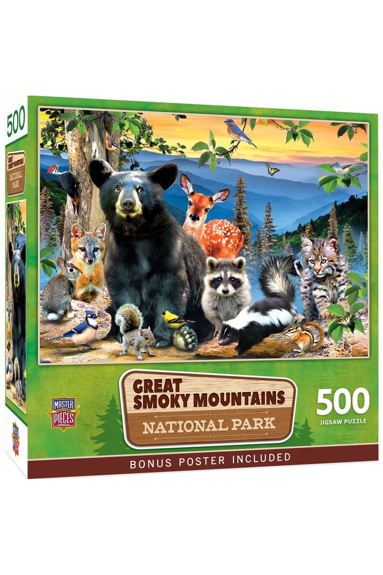 Great Smoky Mountains 500 Piece Puzzle, Main, color, Multicolor