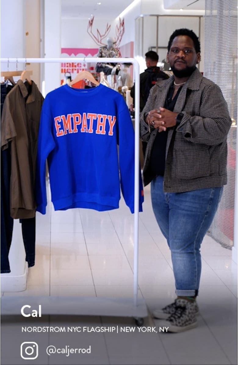 Empathy Always Crewneck Sweatshirt, sales video thumbnail