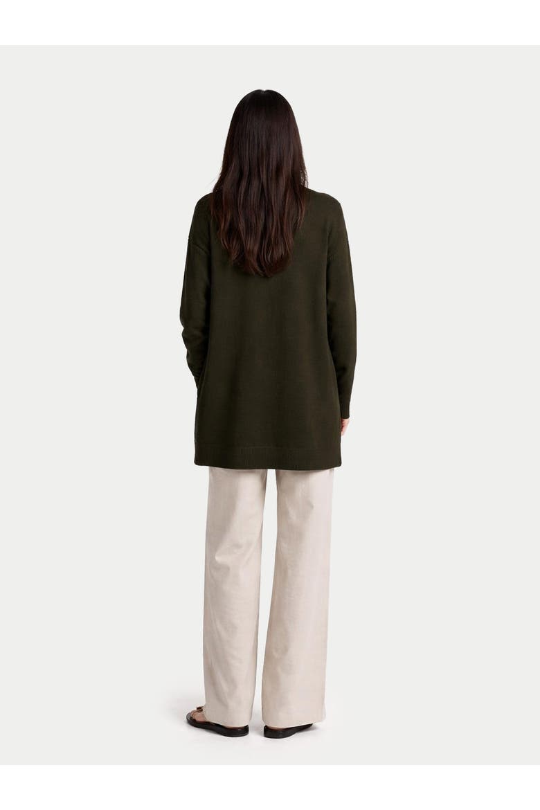 Luxurious Open-Front Cardigan, Alternate, color, capulet olive