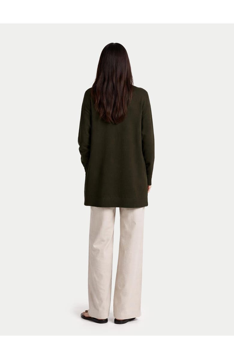 Gobi Cashmere Luxurious Open-Front Cardigan, Alternate, color, Capulet Olive