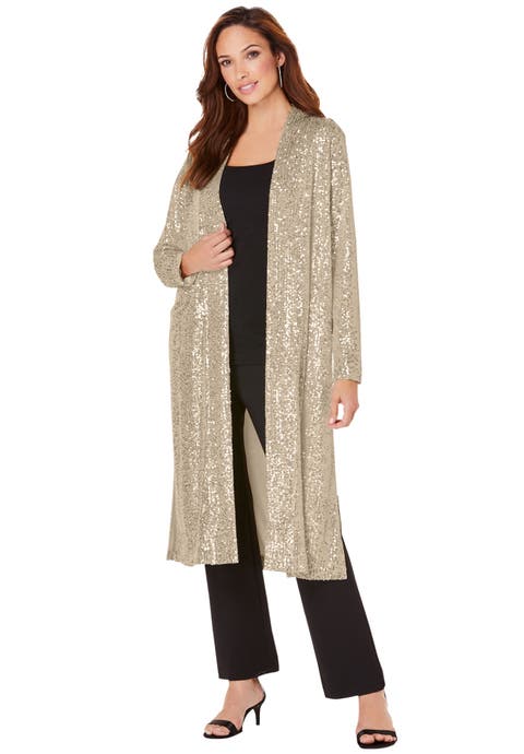 Plus Size Sequin Duster (Plus)