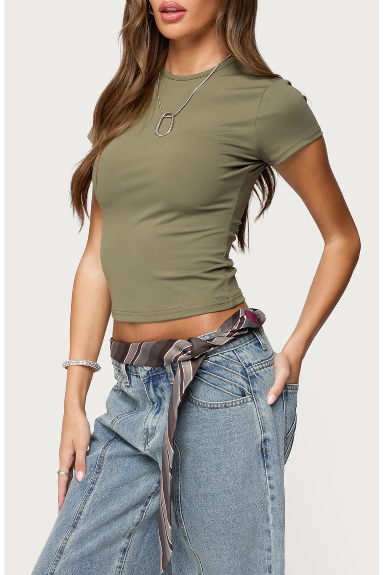 Tay Crop Top, Alternate, color, OLIVE