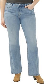 Silver Jeans Co. Suki Curvy Mid Rise Bootcut Jeans